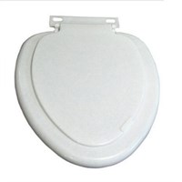 Сиденье для унитаза овал белый мрамор 370124