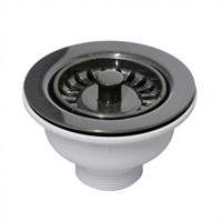 Выпуск (H68мм, D113мм сливная решётка) со съёмной фильтрующей решёткой-пробкой; выход 1 1/2