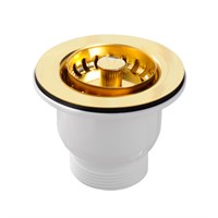 Выпуск (H70мм D85мм нержавейка сливная решётка) со съёмной фильтрующей решёткой-пробкой выход 1.1/2 869593