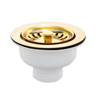 Выпуск (H70мм, D113мм полированная нержавейка сливная решётка) со съёмной фильтрующей решёткой-пробк 882663