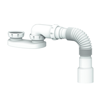 Сифон для душ поддона  1 1/2*40 без выпуска, с гофрой 40*40/50 G12 UNICORN 533297