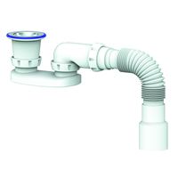 Сифон для душ.поддона 50*40 плоский, с гофрой 40*40/50 G22 UNICORN 533301