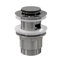 Выпуск 1"1/4 Click-clack с переливом, H=42 мм, металл, малая пробка, хром 874361