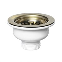 Выпуск 113 мм нерж. решетка с фильтр. пробкой, H=70 мм, выход 1 1/2", античная бронза 870452