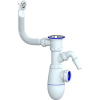 Сифон 1 1/2*40 В441V с круглым переливом, с носиком UNICORN 534498