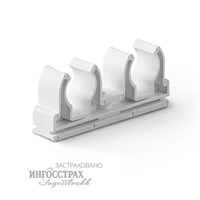 Фиксатор для трубы двойной 25 PP-R PRO AQUA БЕЛЫЙ 534620