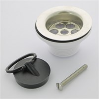 Выпуск 70 мм нерж. решетка с пробкой, выход на 1 1/4