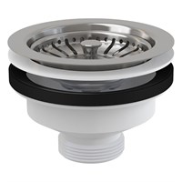 Выпуск Alcaplast 115 мм нерж. решетка с фильтр. пробкой, H=57 мм, выход 1 1/2