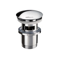 Выпуск Wirquin click-clack с переливом и с укороченной корпусной гайкой, хром 874543