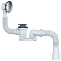 Обвязка на ванну  1 1/2*40 Click-Clack с гофрой 40*40/50, перелив 40 см S122E UNICORN 535272