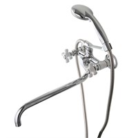 {{photo.Alt || photo.Description || 'Смеситель для ванны и раковины 1/2 кер F2618 FRAP (S излив, хром, латунь)'}}