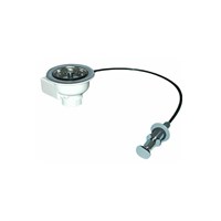 Выпуск для мойки (D113мм нержавейка сливная решётка, нажимное управление) со съёмной фильтрующей реш 867671