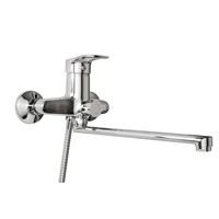 {{photo.Alt || photo.Description || 'Смеситель для ванны и раковины 40к F22701-B FRAP (L-излив, хром, силумин)'}}