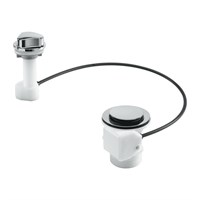 Выпуск для мойки (D70мм нержавейка сливная решётка, поворотное управление) с пробкой-грибком (D70мм) 868945