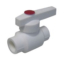 Кран шар 63 ручка PP-R БЕЛЫЙ 515121