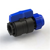 Кран шаровой обжим - вн. 25 - 1/2 ПЭ PN16 SPEKTR 535820