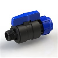 Кран шаровой обжим - наруж 25 - 1/2 ПЭ PN16 SPEKTR 535822