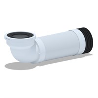 Слив д/унитаза  395/1115 90 град  Ani гибкий K739R АНИ пласт(УГЛОВОЙ) 536792