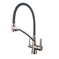 {{photo.Alt || photo.Description || 'Смеситель для кухни 35к G4398 GAPPO гибкий излив, с вых. для питьевого фильтра, СЕРЫЙ-сатин'}}