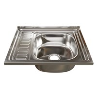Мойка 60х50 (0,6) прав вып 3 1/2 MIXLINE 16см  с сифоном 538193