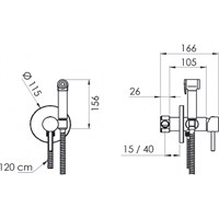Гигиенический душ Remer Element, хром 864286