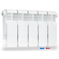 Алюминиевый радиатор Rifar Alum 200/90/10 секции (нижнее правое подключение, цвет белый глянцевый) 879269