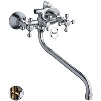 Смеситель для ванны и раковины 1/2 кер HB2208 HAIBA с шар перекл КРЕСТ 539063