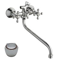 Смеситель для ванны и раковины 1/2 кер HB2209 HAIBA с шар перекл ПЕНТА 539064