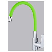 Смеситель для кухни 35к HB70112-12 HAIBA гибкий излив, б/отв боковая,ЗЕЛЕНЫЙ/ХРОМ 539120