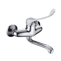 Смеситель настенный 40к HB4654 HAIBA МЕДИЦИНСКИЙ S-нос 539055