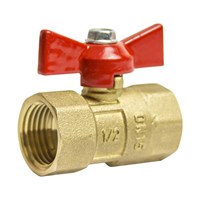 Кран шаровой 1/2'' вн/вн бабочка Практик 130  ГАЛЛОП 539799