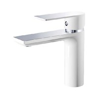 Смеситель для раковины 35к HB10505-8 HAIBA б/отв п/шпильку БЕЛЫЙ/ХРОМ 539260