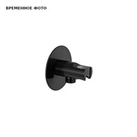 Держатель ручного душа с подключением шланга Remer 337XCFP, черный брашированный хром 869276