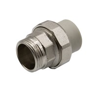 {{photo.Alt || photo.Description || 'Муфта комб. разъемная, нар 20х3/4'' EVER® plast  СЕРЫЙ (Россия)'}}