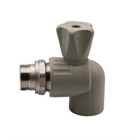 {{photo.Alt || photo.Description || 'Кран американка шар 25-3/4'' угловой EVER® plast  СЕРЫЙ (Россия)'}}