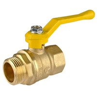 Кран газ шаровой 1'' вн/нар рукоятка 11б27п Стандарт 221 ГАЛЛОП/PN 40 540544