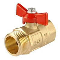 Кран шаровой 3/4'' вн/нар бабочка Практик 131  ГАЛЛОП 540543