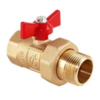 Кран шаровой со сгоном 3/4'' бабочка 11б27п1 Практик 132 ГАЛЛОП 540754