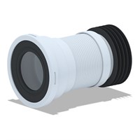 Слив д/унитаза 220/420 Ani гибкий армированный укороченный K918 АНИ пласт 541079