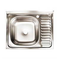 Мойка 60х50 (0,4) лев вып 1 1/2 Эконом  (глуб. 13см) 541318