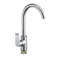 Смеситель для кухни 35к Glauf GOB4-A134 высокий излив, бок. ручка, п/гайку 541898