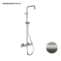 Душевая система Remer Elegance с термостатом для душа, без верх.душа и лейки, матовый браш.никель 885225