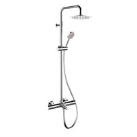 Душевая система Remer Elegance, верх. душ 25 см, с термостатическим смесителем, для ванны, хром 886881