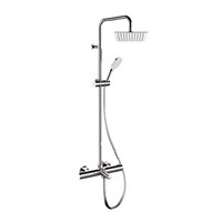 Душевая система Remer Elegance, верх. душ 25 х 25 см, с термостатическим смесителем, для ванны,хром 862039