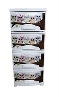Комод ДЕКОР 4 ярус Совушки белый В95*Ш38*Г47 543106