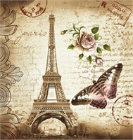 Штора для ванной  Фотопринт 180*180 Париж  YQL-DX-128 без колец 543233