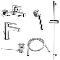 Душевой комплект Remer Winner (смес. для рак., для ванны СМ, верхний душ, душ. гарнитур) 863478