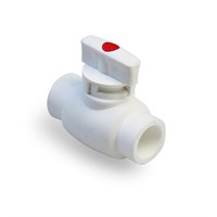 Кран шар 20 бабочка PRO AQUA БЕЛЫЙ STANDARD (МИНИ) 543905