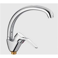 Смеситель для кухни 40к F4163-2 FRAP бок.ручка (выс.пов.излив, хром, п/гайку, латунь) 541869
