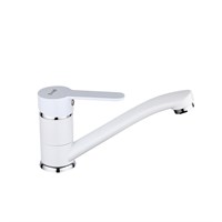 {{photo.Alt || photo.Description || 'Смеситель для кухни 35к F4541 FRAP (плоск.пов. излив, п/шпильку, белый/хром, латунь)'}}